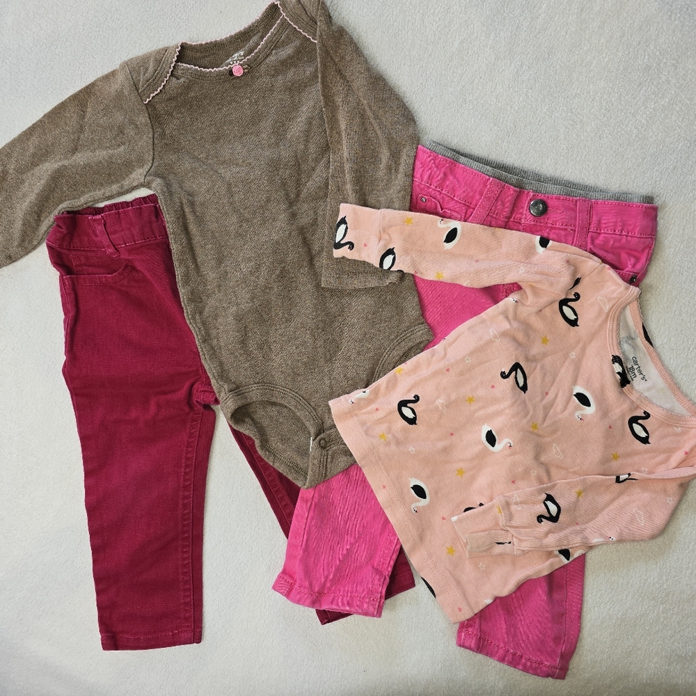 Cute 4 Piece Set of Jeans and Tops for Fall/Winter